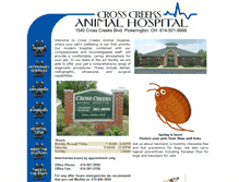 Tablet Screenshot of crosscreeksvet.com